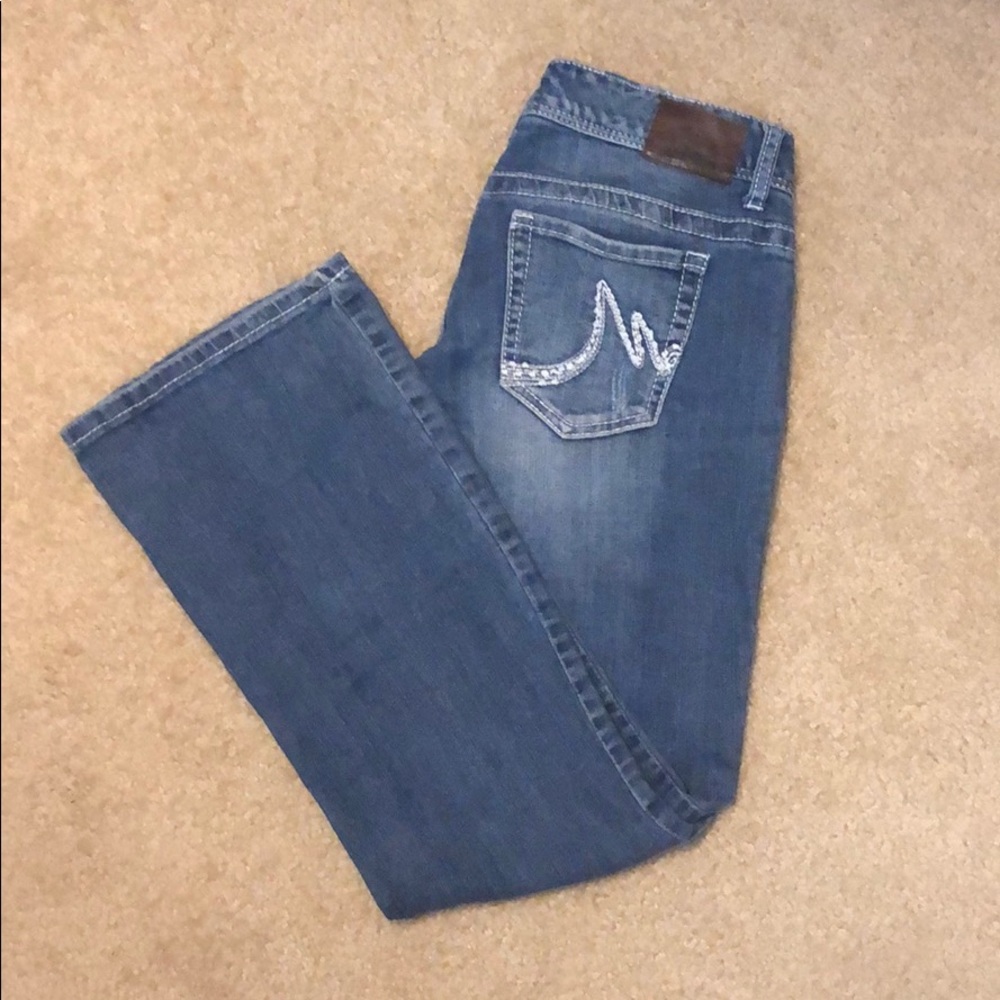 Maurices light wash boot cut jeans